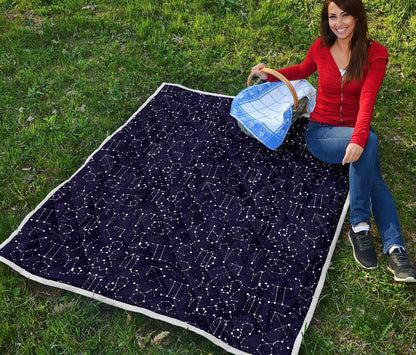 Zodiac Pattern Design Print Quilt-JTAMIGO.COM