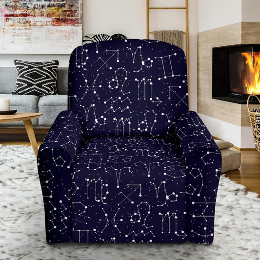 Zodiac Pattern Design Print Single Sofa Slipcover -JTAMIGO.COM
