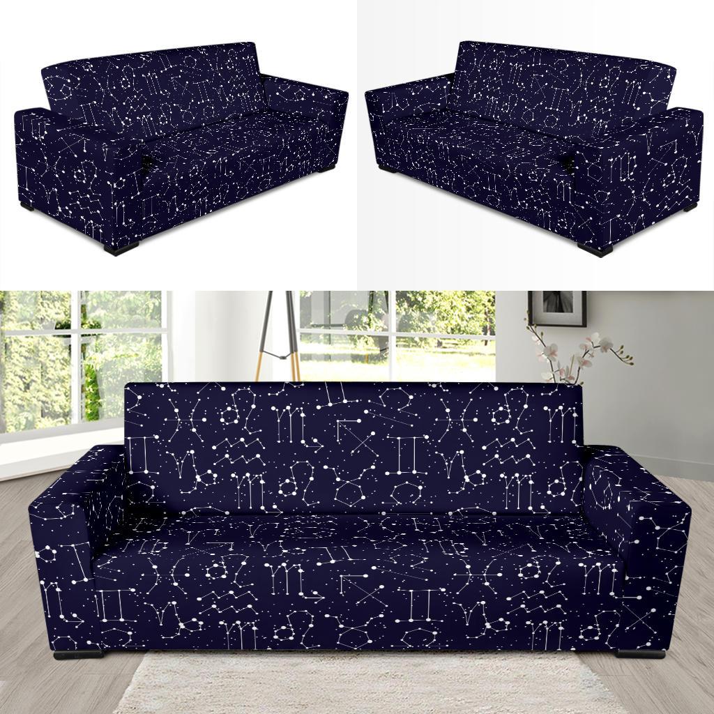 Zodiac Pattern Design Print Sofa Slipcover-JTAMIGO.COM