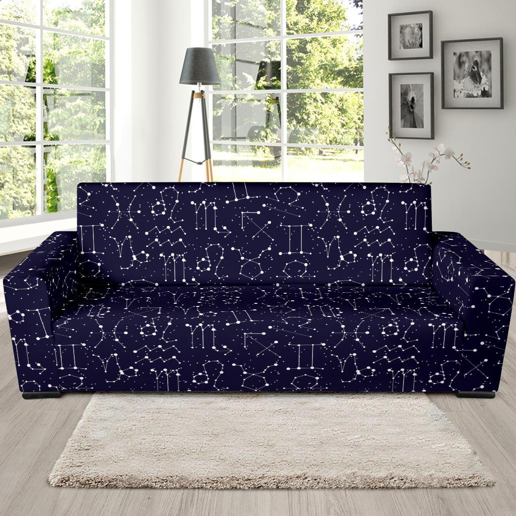 Zodiac Pattern Design Print Sofa Slipcover-JTAMIGO.COM