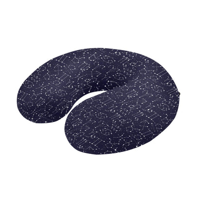 Zodiac Pattern Design Print U-Shaped Travel Neck Pillow-JTAMIGO.COM