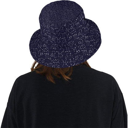 Zodiac Pattern Design Print Unisex Bucket Hat