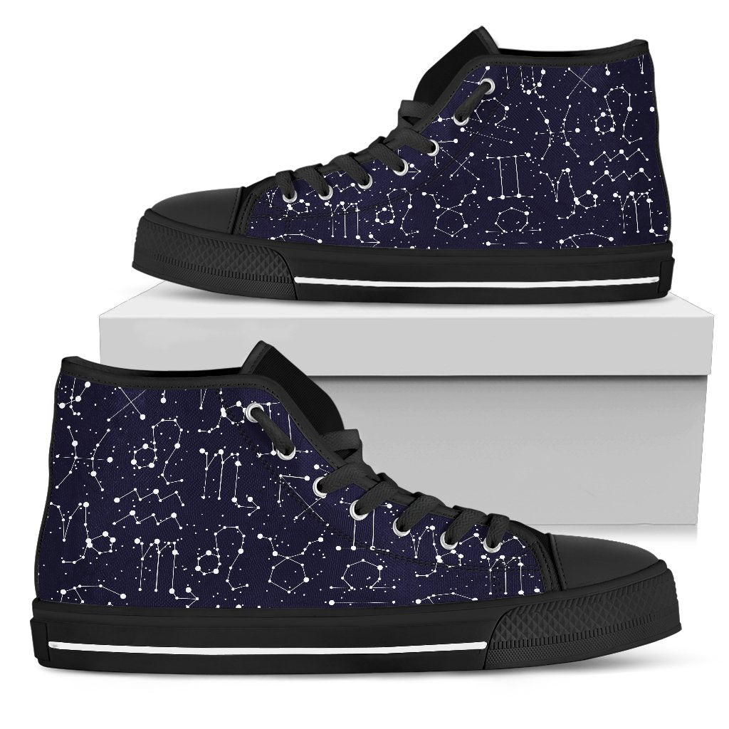 Zodiac Pattern Design Print Women High Top Shoes