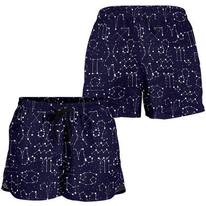 Zodiac Pattern Design Print Women Shorts-JTAMIGO.COM
