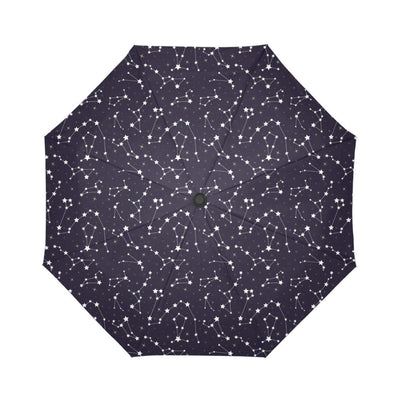 Zodiac Star Pattern Design Print Automatic Foldable Umbrella