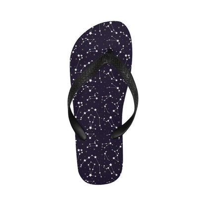 Zodiac Star Pattern Design Print Flip Flops-JTAMIGO.COM