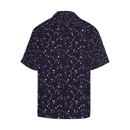 Zodiac Star Pattern Design Print Men Aloha Hawaiian Shirt