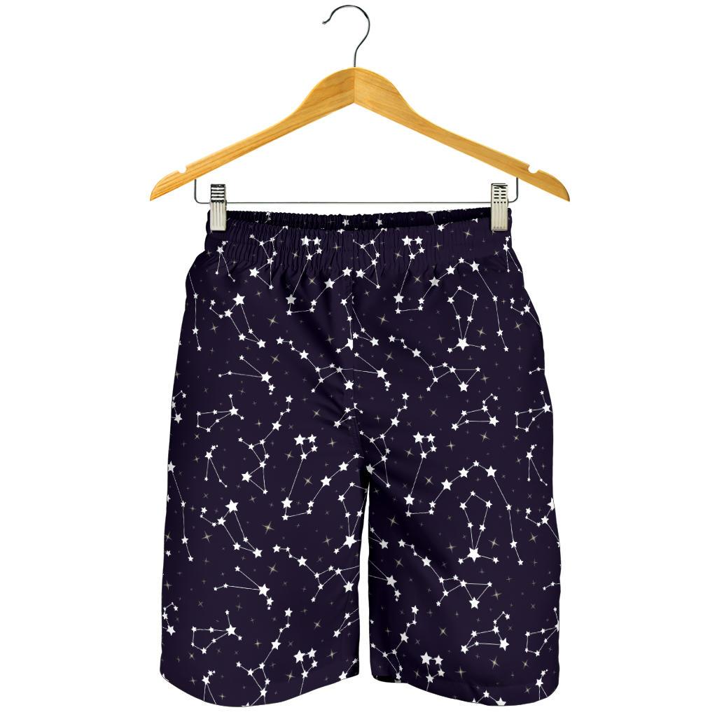 Zodiac Star Pattern Design Print Mens Shorts-JTAMIGO.COM
