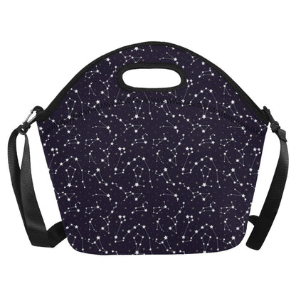 Zodiac Star Pattern Design Print Neoprene Lunch Bag (Model 1669)(Large)-JTAMIGO.COM