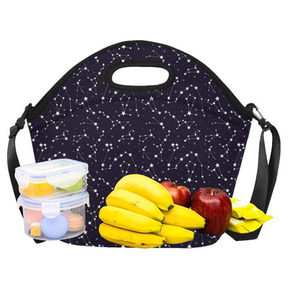 Zodiac Star Pattern Design Print Neoprene Lunch Bag (Model 1669)(Large)-JTAMIGO.COM