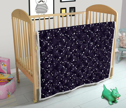 Zodiac Star Pattern Design Print Quilt-JTAMIGO.COM