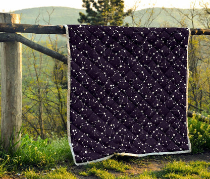 Zodiac Star Pattern Design Print Quilt-JTAMIGO.COM