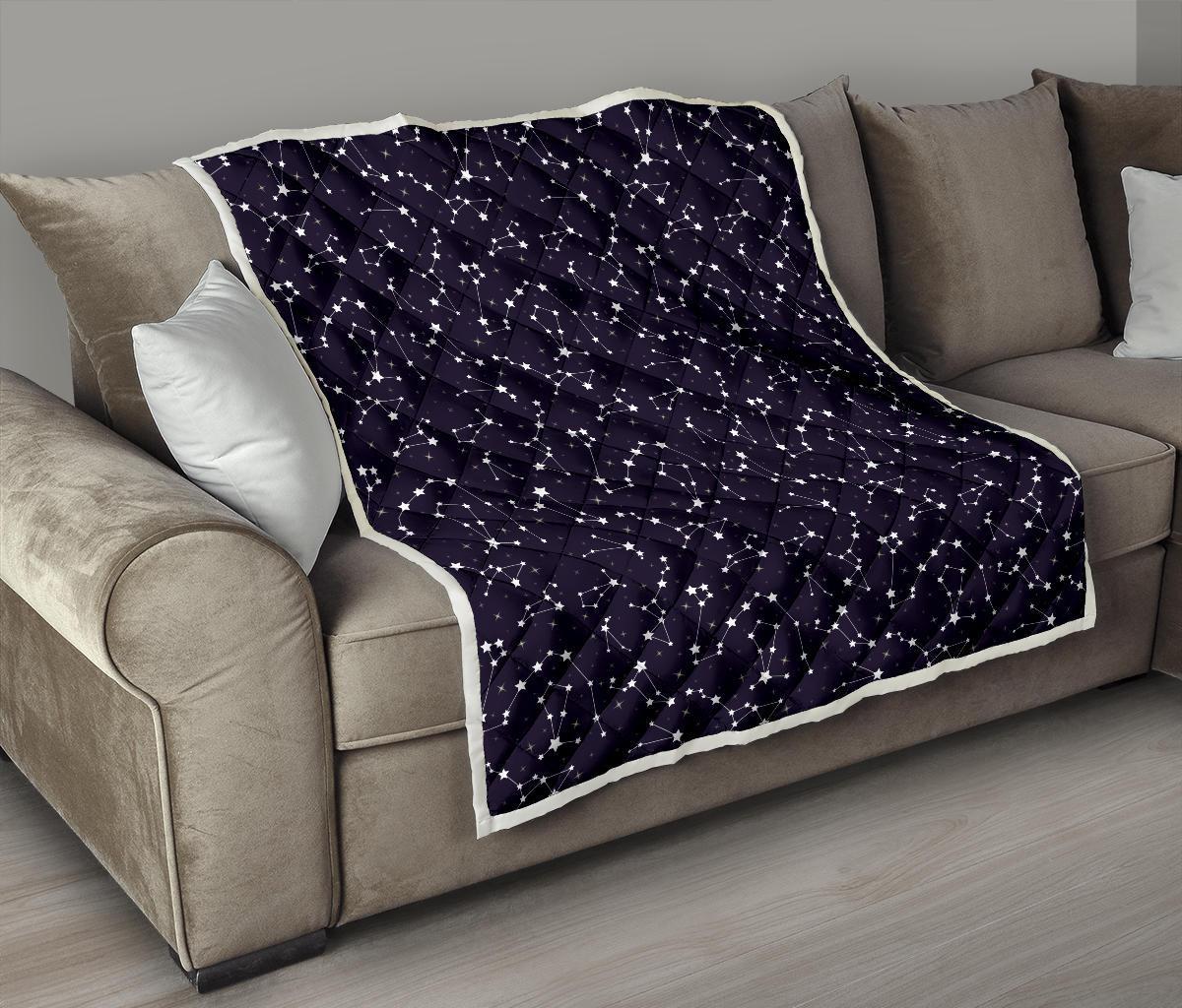 Zodiac Star Pattern Design Print Quilt-JTAMIGO.COM
