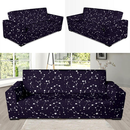 Zodiac Star Pattern Design Print Sofa Slipcover-JTAMIGO.COM