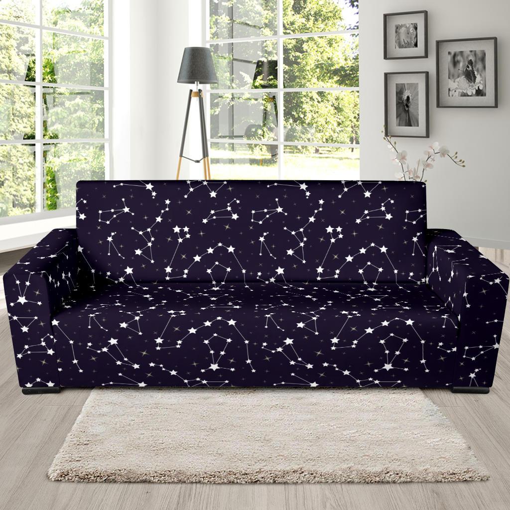 Zodiac Star Pattern Design Print Sofa Slipcover-JTAMIGO.COM