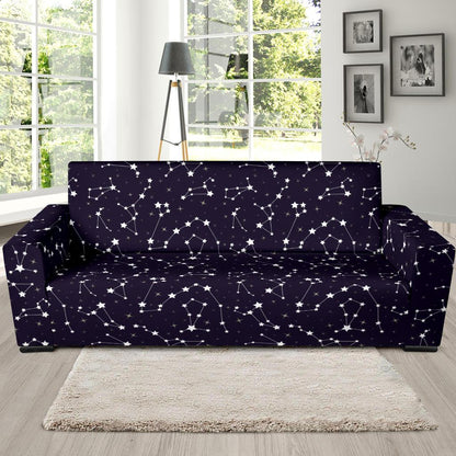 Zodiac Star Pattern Design Print Sofa Slipcover-JTAMIGO.COM
