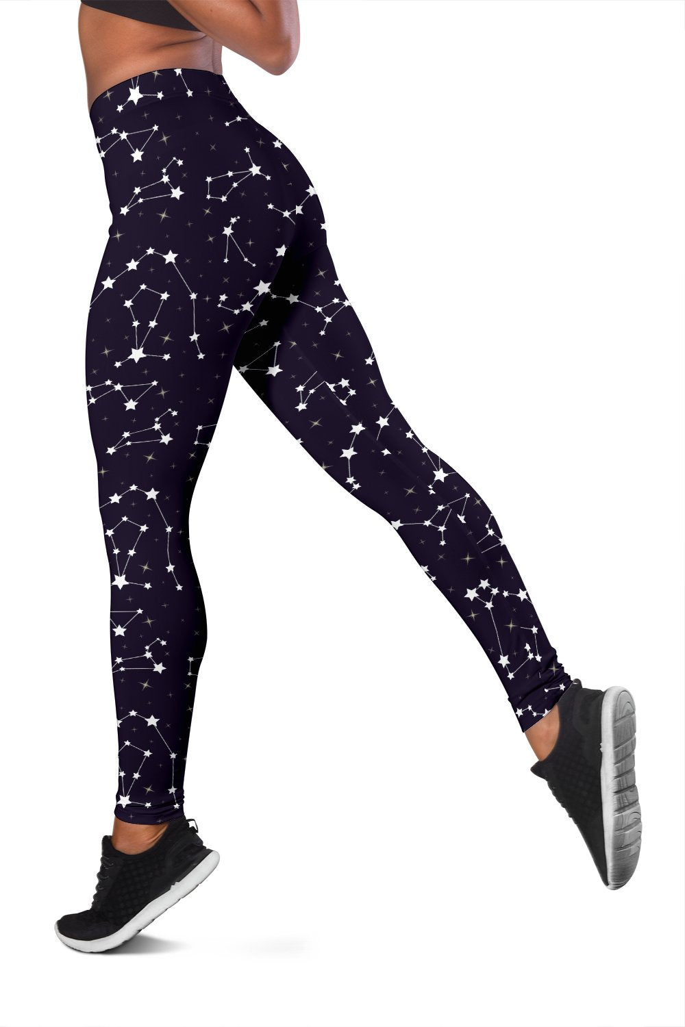 Zodiac Star Pattern Design Print Women Leggings