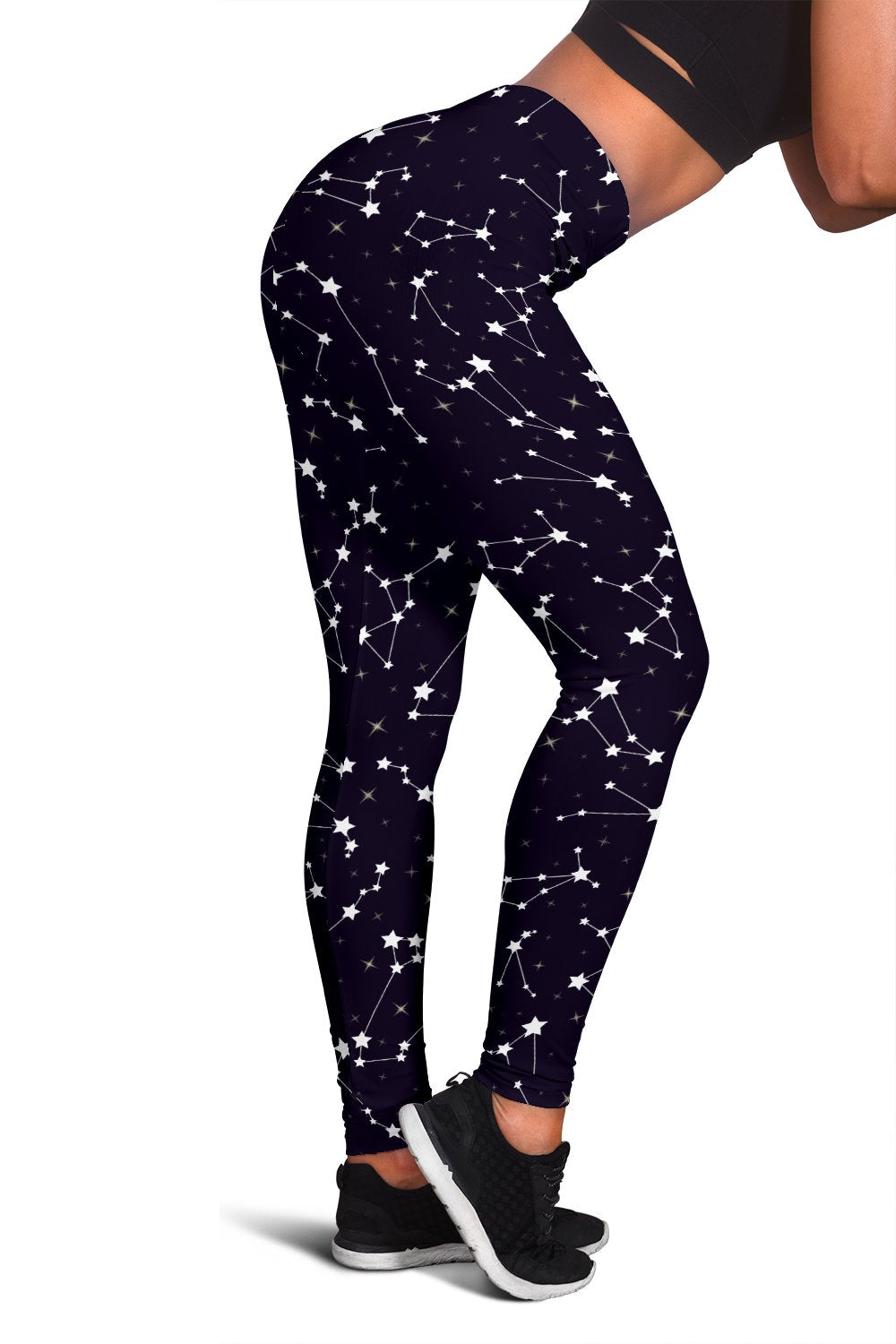 Zodiac Star Pattern Design Print Women Leggings