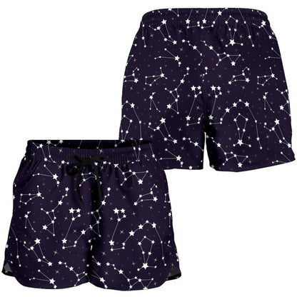 Zodiac Star Pattern Design Print Women Shorts-JTAMIGO.COM