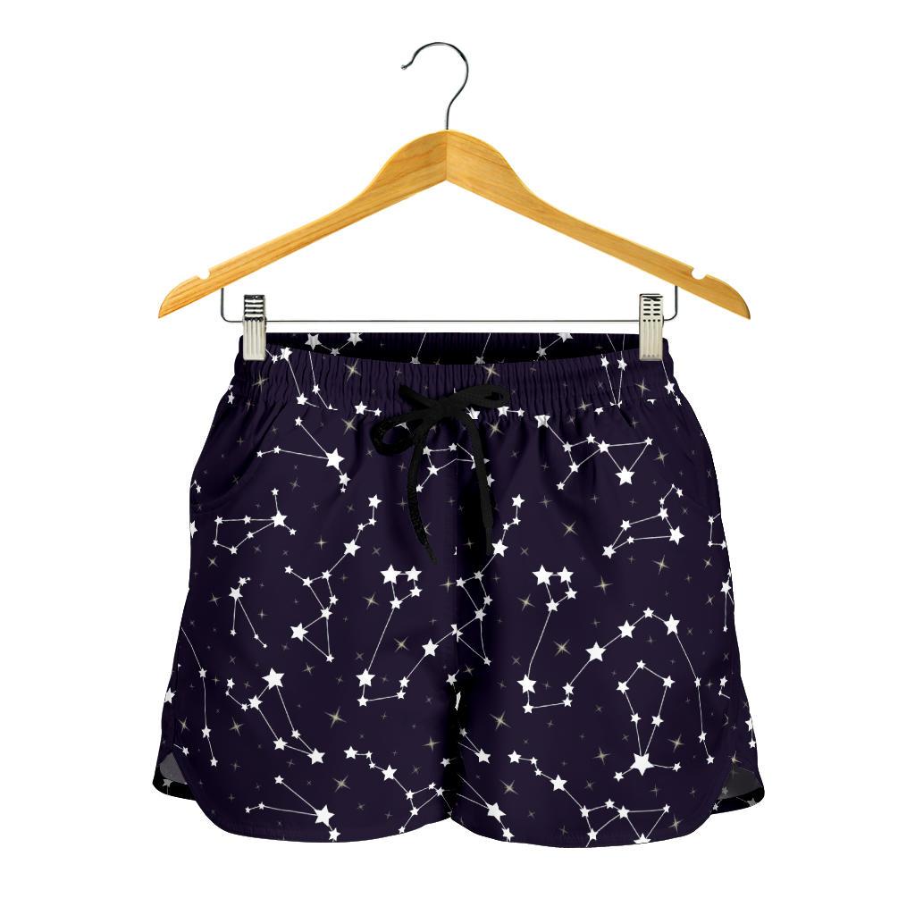 Zodiac Star Pattern Design Print Women Shorts-JTAMIGO.COM