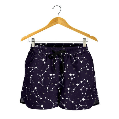 Zodiac Star Pattern Design Print Women Shorts-JTAMIGO.COM