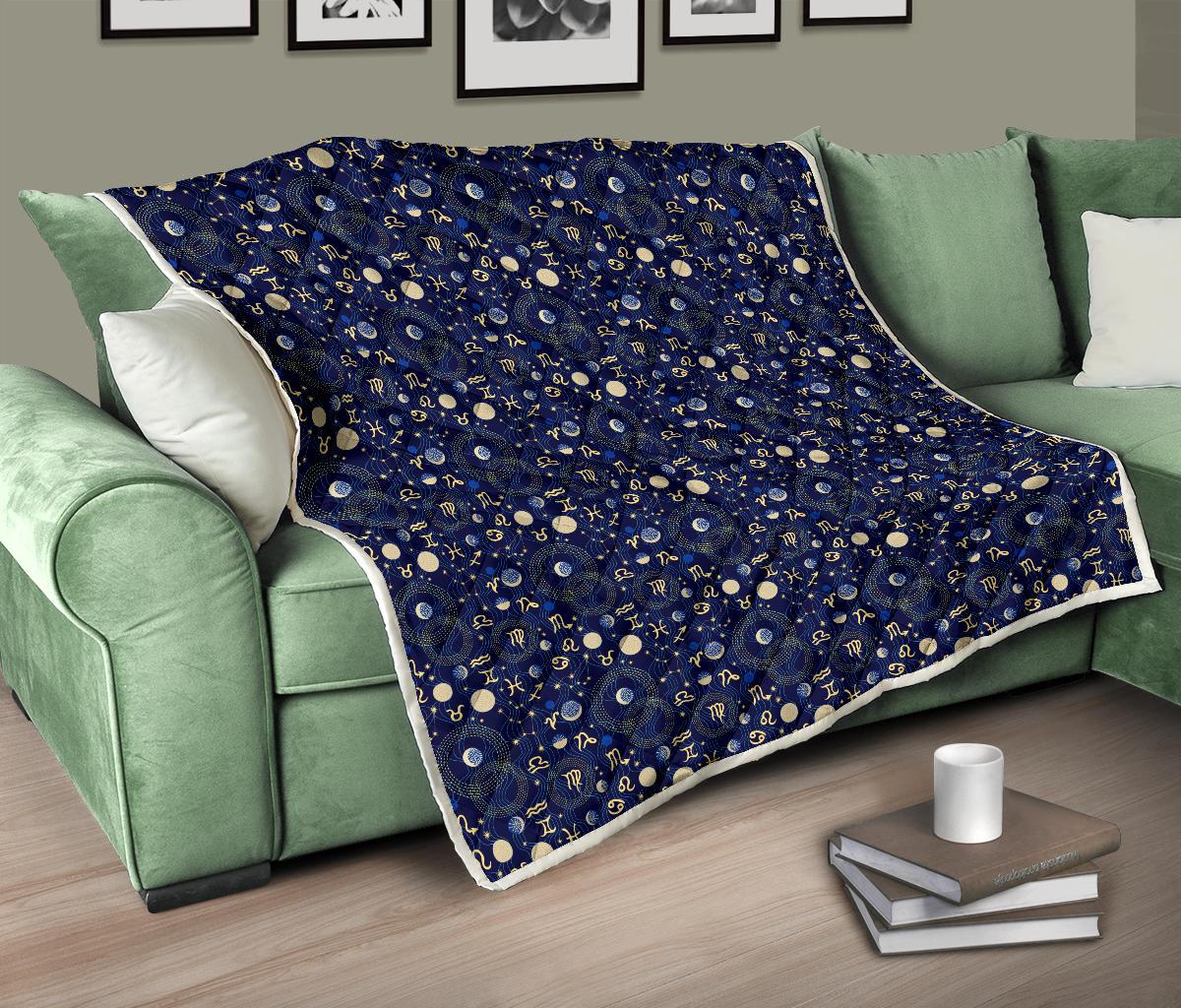 Zodiac Themed Design Print Premium Quilt-JTAMIGO.COM