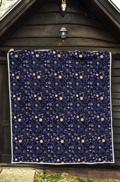 Zodiac Themed Design Print Premium Quilt-JTAMIGO.COM