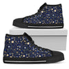 Zodiac Themed Design Print Women High Top Shoes