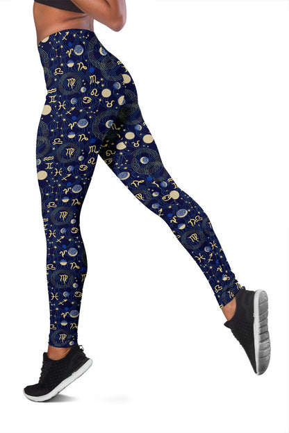 Zodiac Themed Design Print Women Leggings