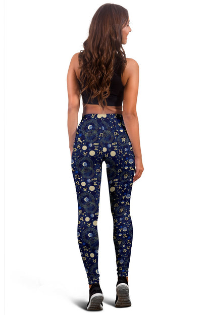 Zodiac Themed Design Print Women Leggings