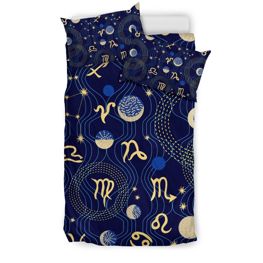 ZodiacThemed Design Print Duvet Cover Bedding Setw