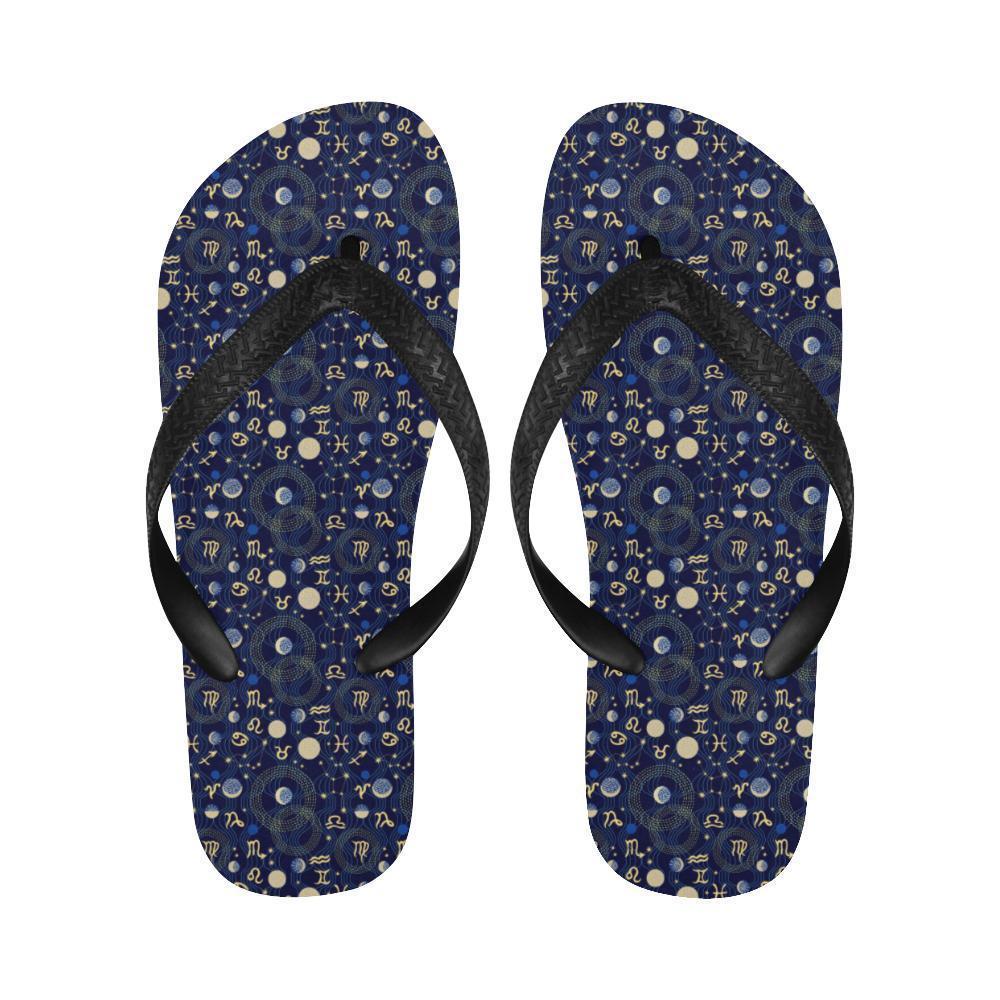 ZodiacThemed Design Print Flip Flops-JTAMIGO.COM