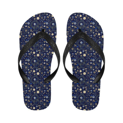 ZodiacThemed Design Print Flip Flops-JTAMIGO.COM