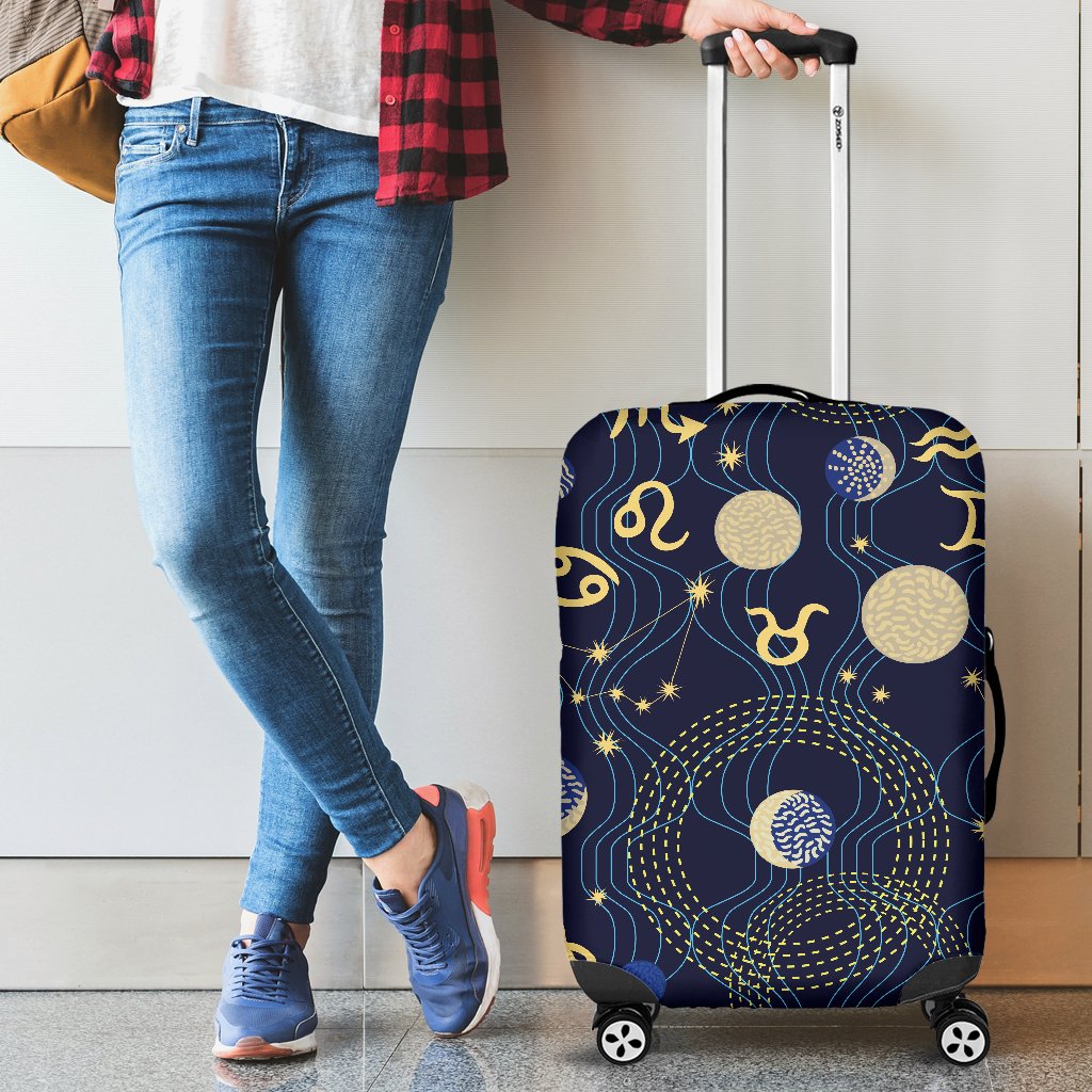 ZodiacThemed Design Print Luggage Cover Protector