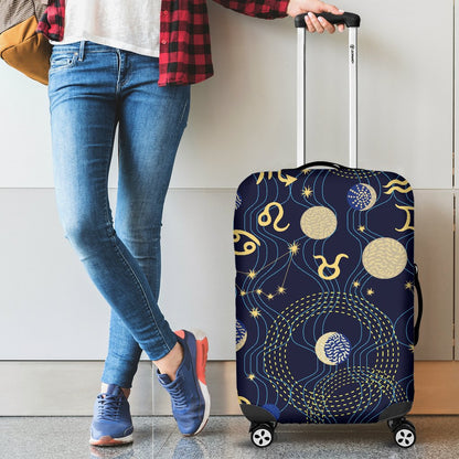 ZodiacThemed Design Print Luggage Cover Protector