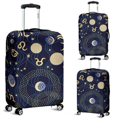 ZodiacThemed Design Print Luggage Cover Protector