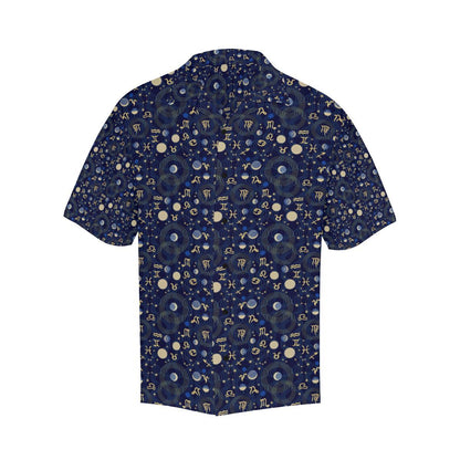ZodiacThemed Design Print Men Aloha Hawaiian Shirt