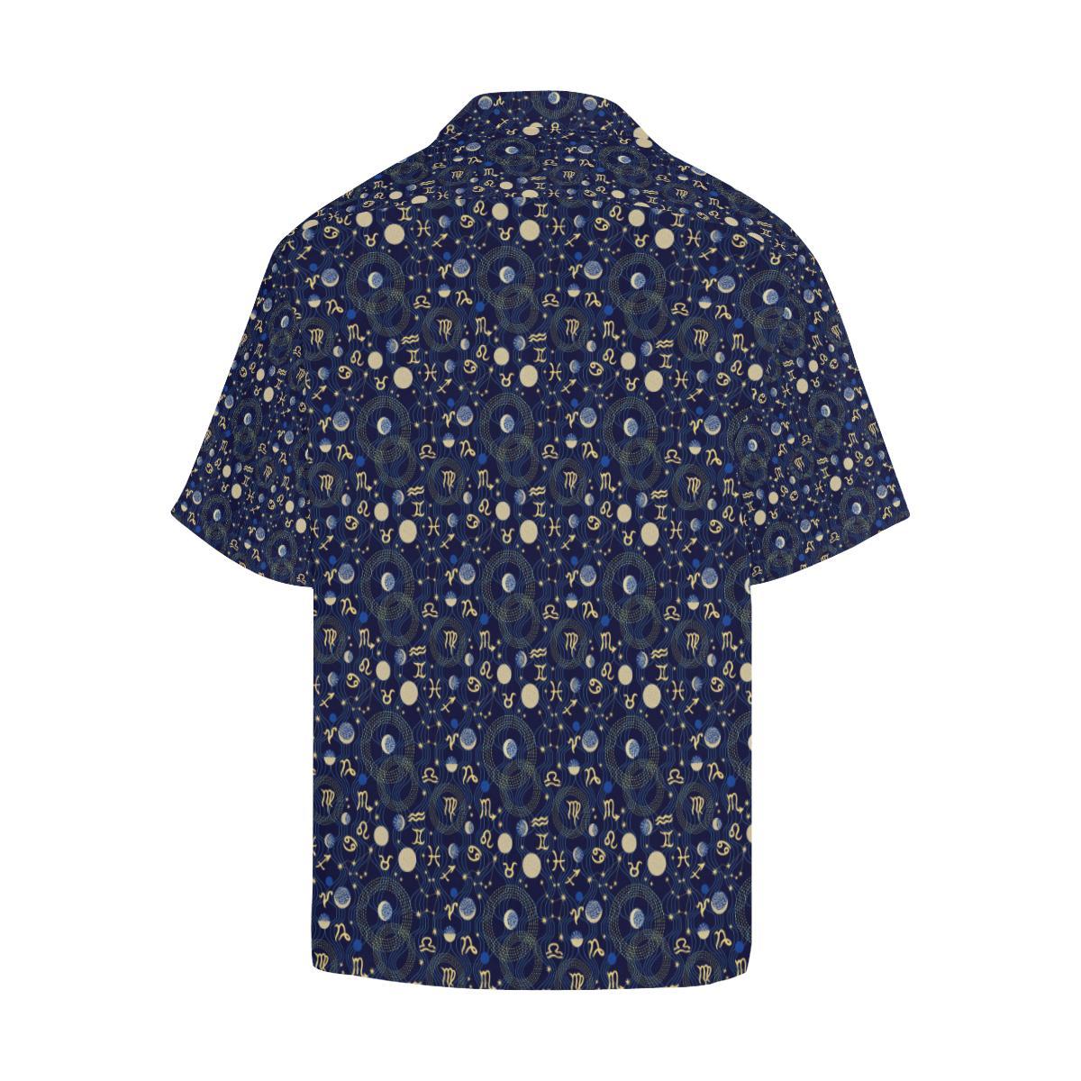 ZodiacThemed Design Print Men Aloha Hawaiian Shirt