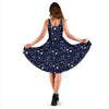 ZodiacThemed Design Print Sleeveless Dress