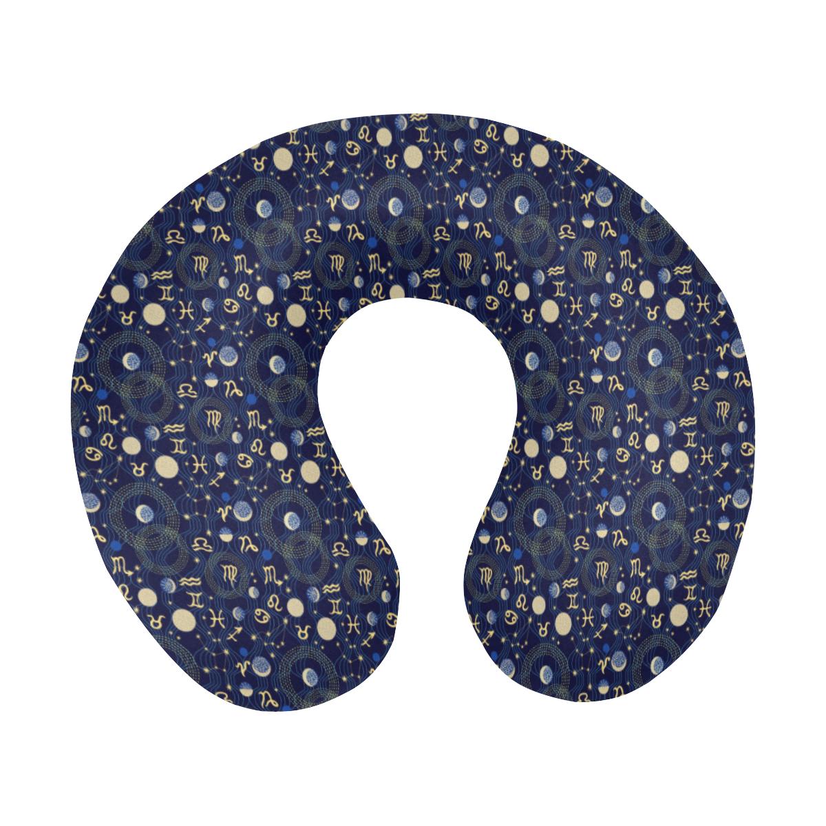 ZodiacThemed Design Print U-Shaped Travel Neck Pillow-JTAMIGO.COM