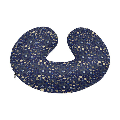 ZodiacThemed Design Print U-Shaped Travel Neck Pillow-JTAMIGO.COM