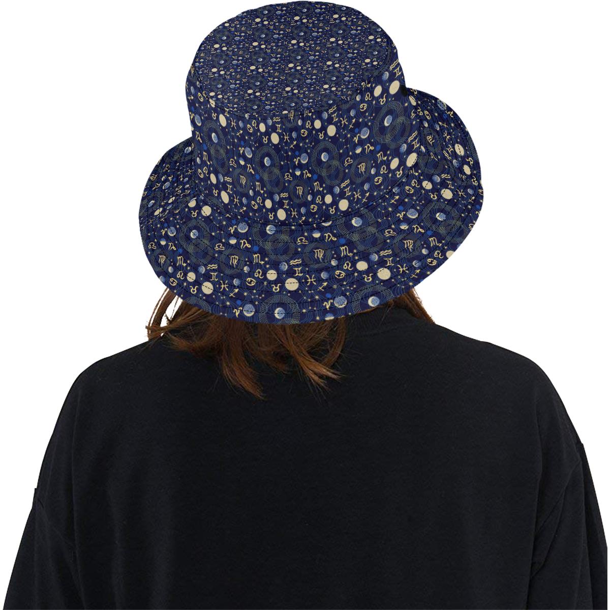 ZodiacThemed Design Print Unisex Bucket Hat