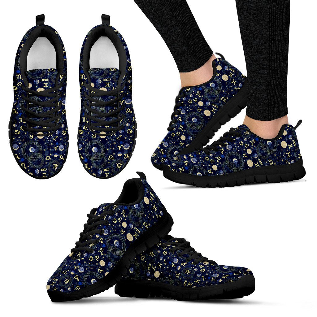 ZodiacThemed Design Print Women Sneakers Shoes