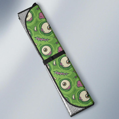 Zombie Eyes Design Pattern Print Car Sun Shade For Windshield