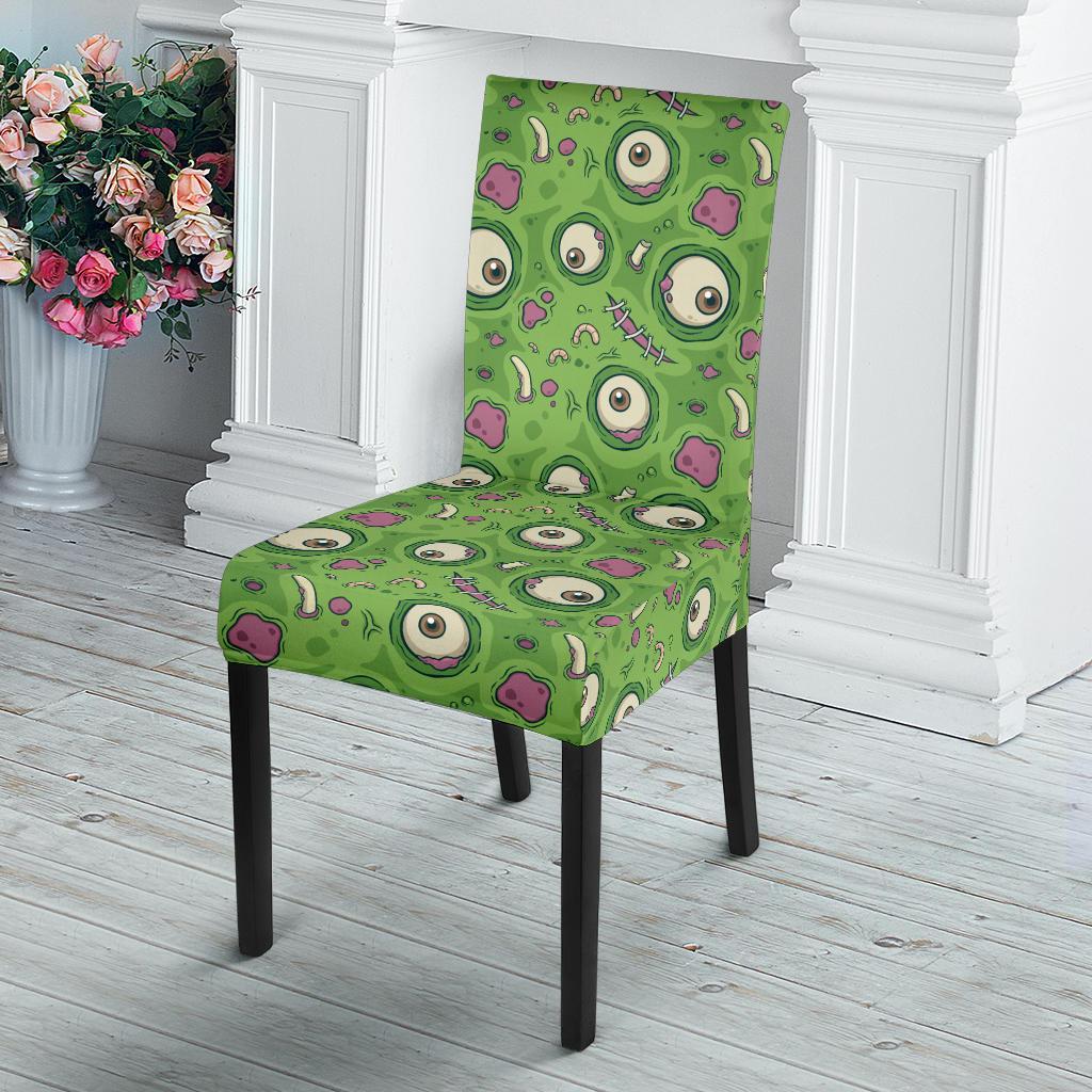 Zombie Eyes Design Pattern Print Dining Chair Slipcover-JTAMIGO.COM