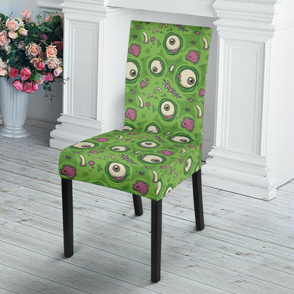 Zombie Eyes Design Pattern Print Dining Chair Slipcover-JTAMIGO.COM