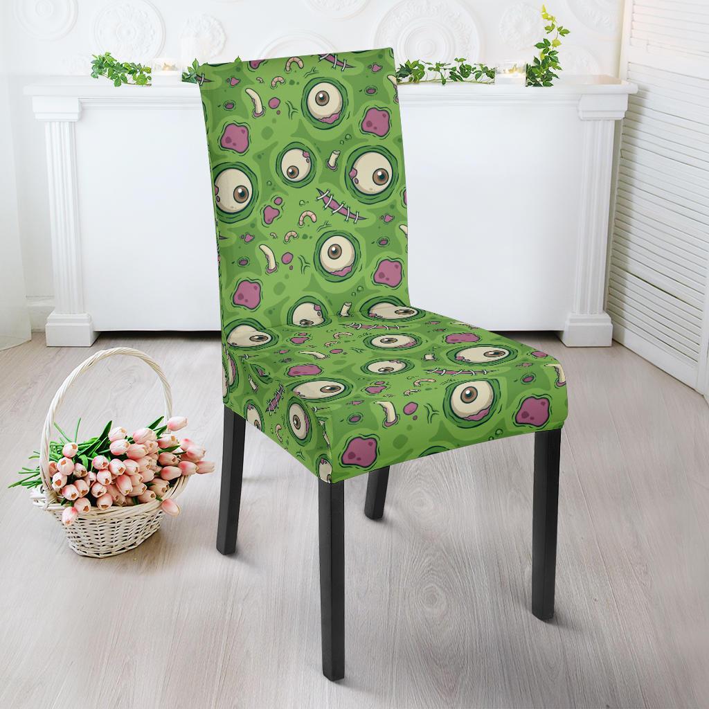 Zombie Eyes Design Pattern Print Dining Chair Slipcover-JTAMIGO.COM