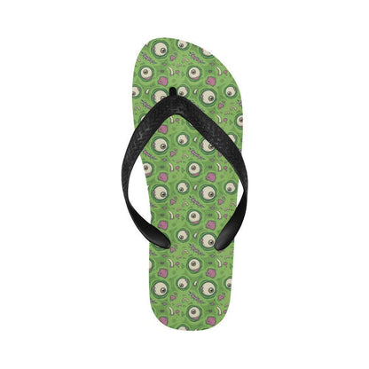 Zombie Eyes Design Pattern Print Flip Flops-JTAMIGO.COM