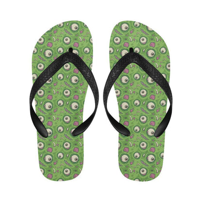 Zombie Eyes Design Pattern Print Flip Flops-JTAMIGO.COM