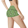 Zombie Eyes Design Pattern Print High Waisted Spandex Shorts-JTAMIGO.COM